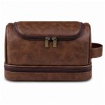 Custom Hanging PU Toiletry Bag With Zippered Base - 3