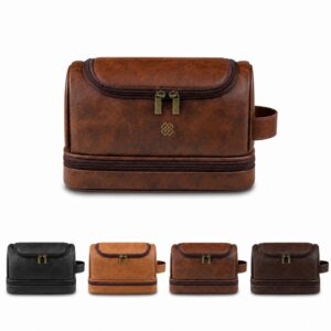 Custom Hanging PU Toiletry Bag With Zippered Base