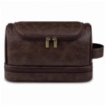 Custom Hanging PU Toiletry Bag With Zippered Base - 4