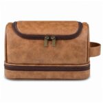 Custom Hanging PU Toiletry Bag With Zippered Base - 5