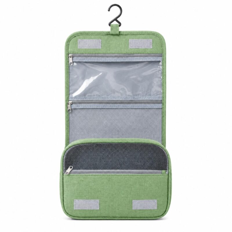 Custom Hanging Polyester Toiletry Bag With Compartments - 6
