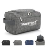 Custom Hanging Toiletry Bag with Front Zip Pocket