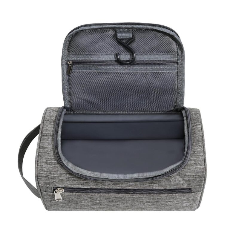 Custom Hanging Toiletry Bag with Front Zip Pocket - 2