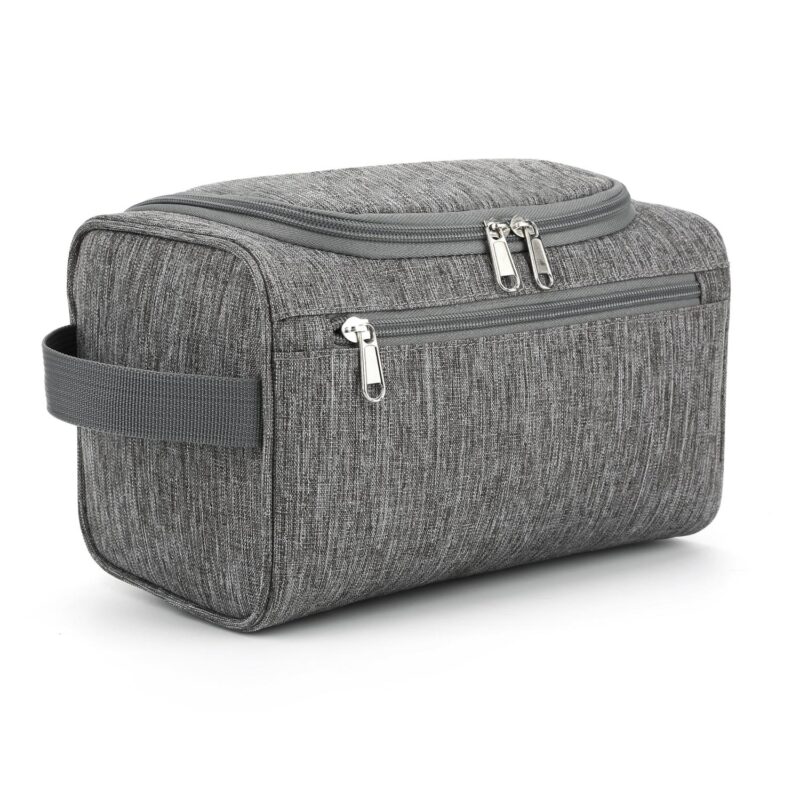 Custom Hanging Toiletry Bag with Front Zip Pocket - 3