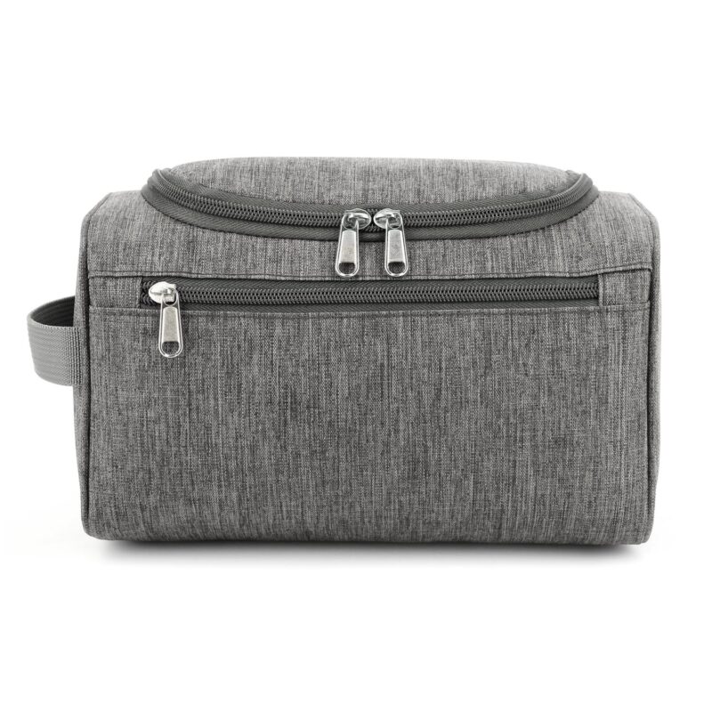 Custom Hanging Toiletry Bag with Front Zip Pocket - 7