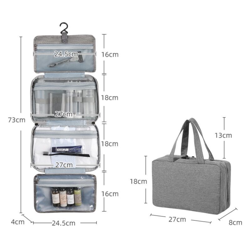 Custom Hanging Travel Toiletry Bag - 1
