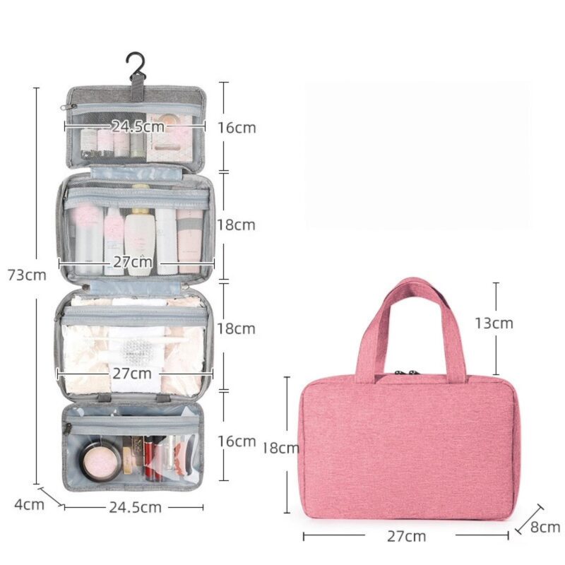 Custom Hanging Travel Toiletry Bag - 5