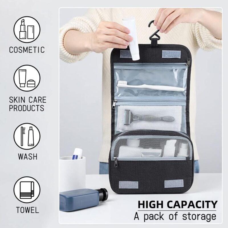 Custom Hanging Travel Toiletry Bag - 3