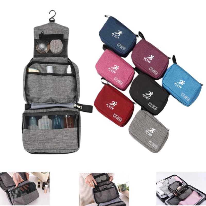 Hanging-Travel-Toiletry-Bag-LQ5553 Custom Hanging Travel Toiletry Bag