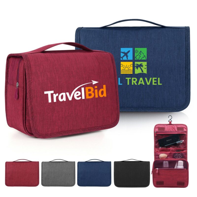 Custom Hanging Travel Toiletry Bag (Ocean) - 1