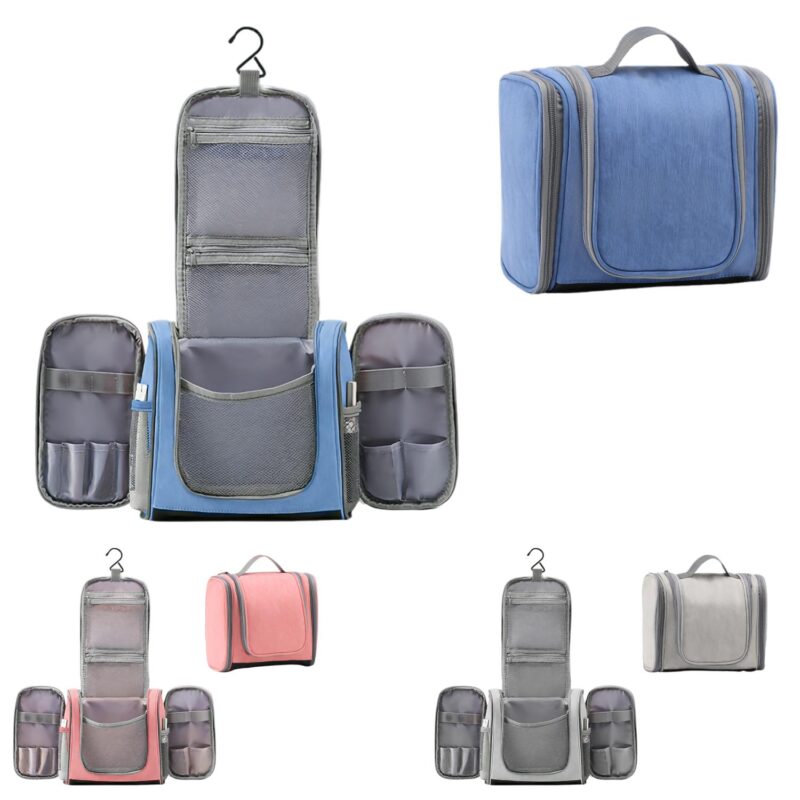 Custom Hanging Travel Toiletry Bag W/ Multiple Pockets - 1
