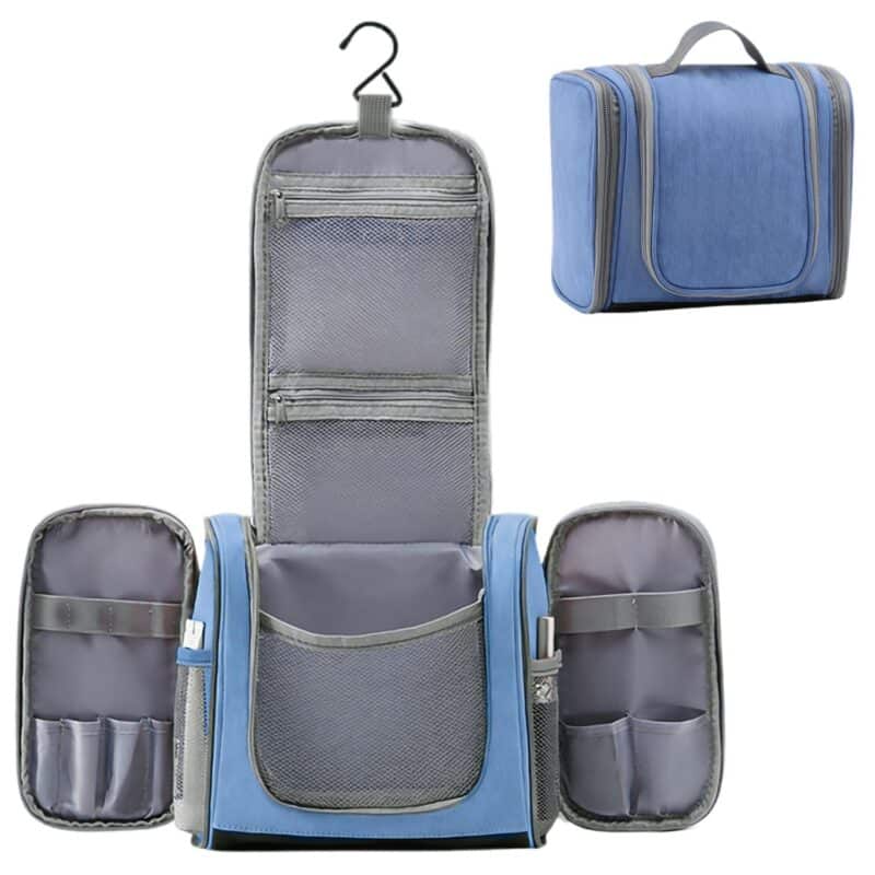 Custom Hanging Travel Toiletry Bag W/ Multiple Pockets - 2