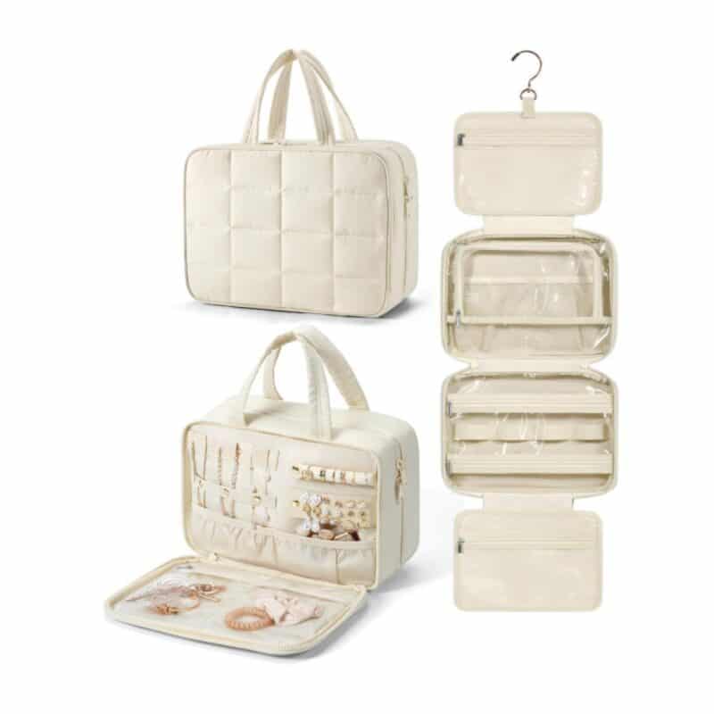 Custom Hanging Travel Toiletry Bag w/Jewelry Organizer - 2