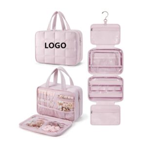 Custom Hanging Travel Toiletry Bag w/Jewelry Organizer