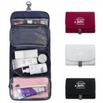 Custom Hanging Travel Toiletry Bag with Wet-Dry Separation
