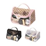 Custom Heart Pattern Cosmetic Bag Toiletry Bag W/ Flip - 1
