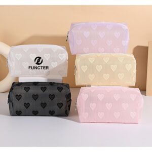 Custom Heart Pattern Medium Cosmetic Bag Toiletry Bag