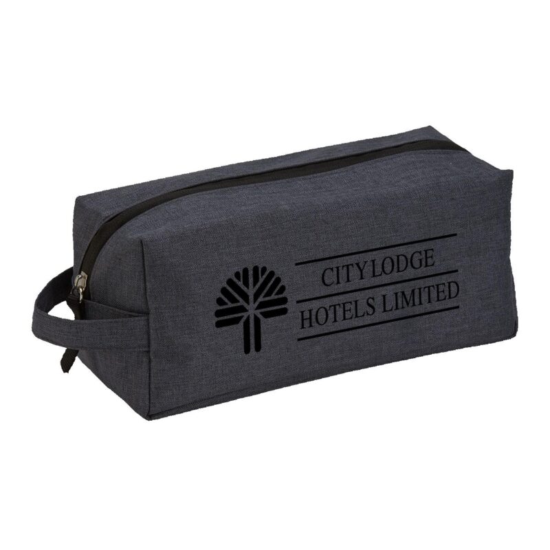 Custom Heathered Dopp Kit Toiletry Bag - 3
