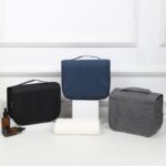 Custom Heathered Hanging Carry All Travel Toiletry Bag - 1