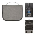 Custom Heathered Hanging Toiletry Bag - 1