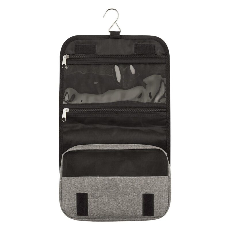Custom Heathered Hanging Toiletry Bag - 4