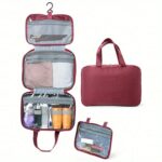 Custom Heathered Hanging Toiletry Bag - 5