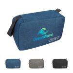 Custom Heathered Portable Travel Hanging Makeup Toiletry Bag