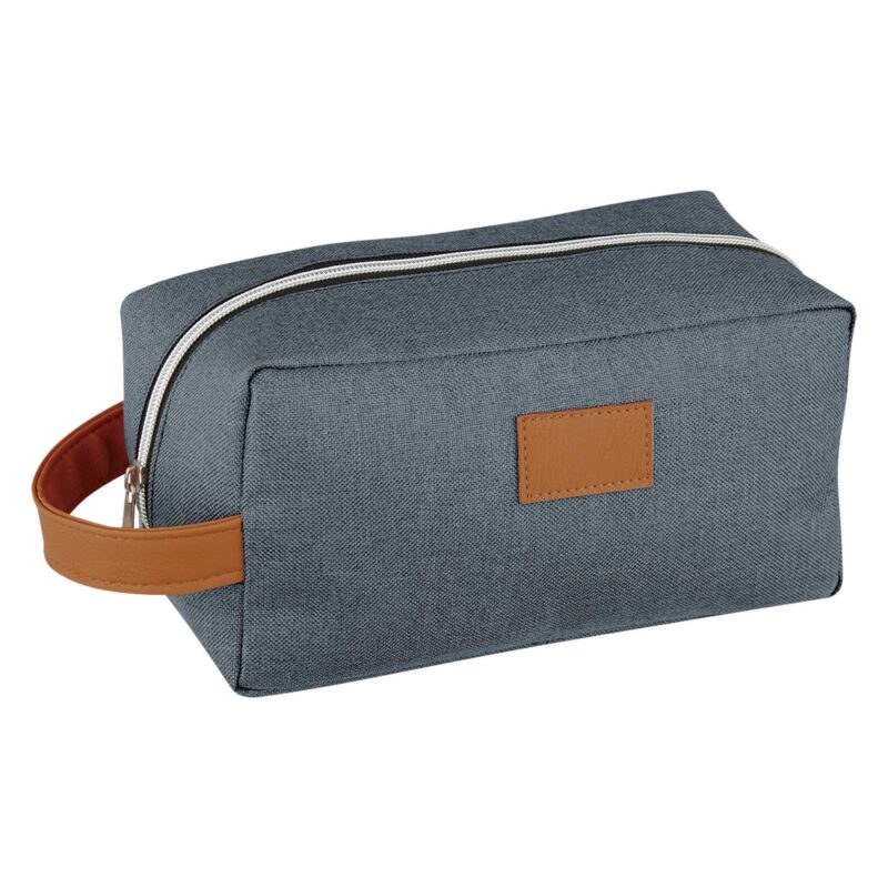 Custom Heathered Recycled Toiletry Bag - 7