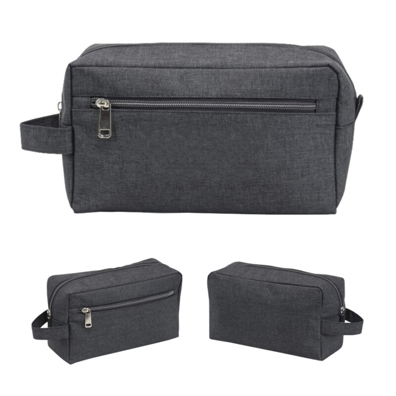 Custom Heathered Travel Toiletry Bag - 1