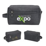 Custom Heathered Travel Toiletry Bag