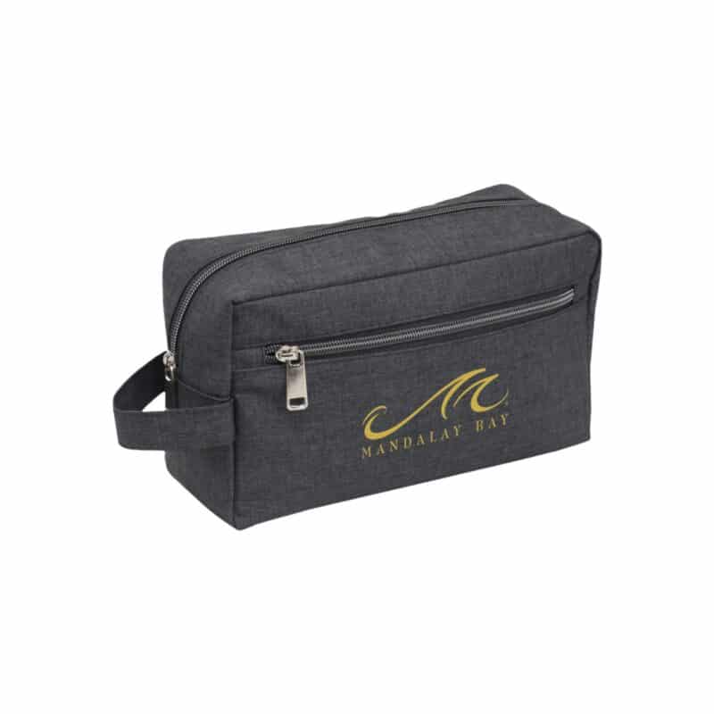 Custom Heathered Travel Toiletry Bag - 4