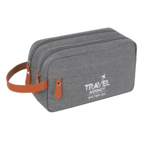 Custom Heathered Travel Toiletry Bag (Ocean)