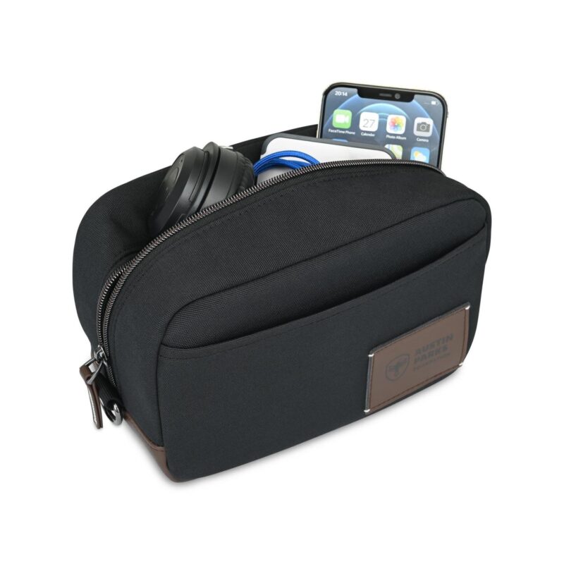 Custom Heritage Supply Co. Legacy Recycled rPET Toiletry Bag - Black - 3