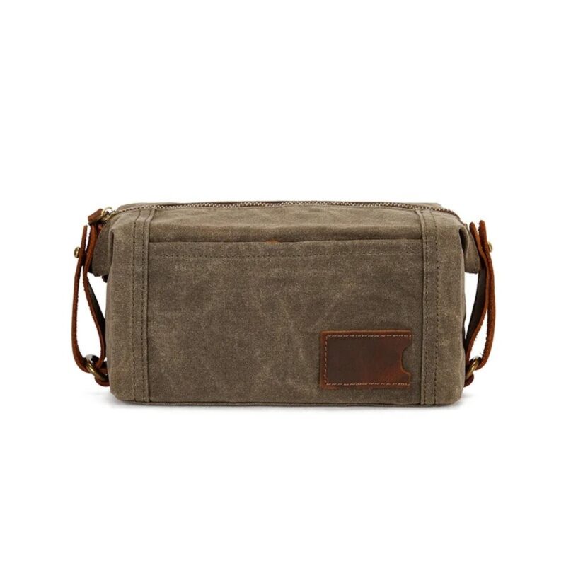 Custom Hoffman Wax Canvas Dopp Kit - 2