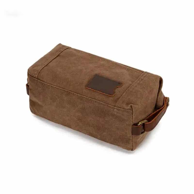 Custom Hoffman Wax Canvas Dopp Kit - 8