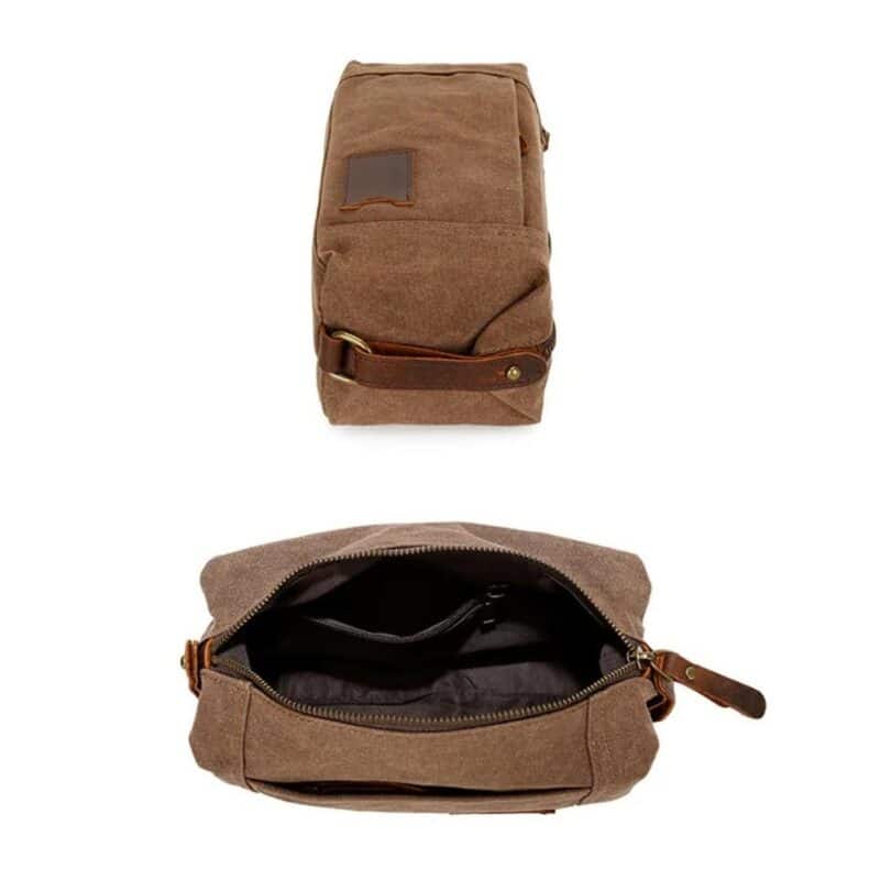 Custom Hoffman Wax Canvas Dopp Kit - 9