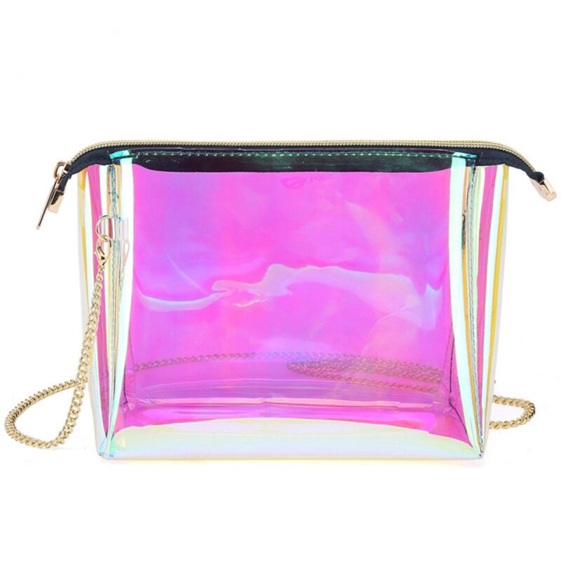 Custom Holographic Cosmetic Toiletry Bag - 1