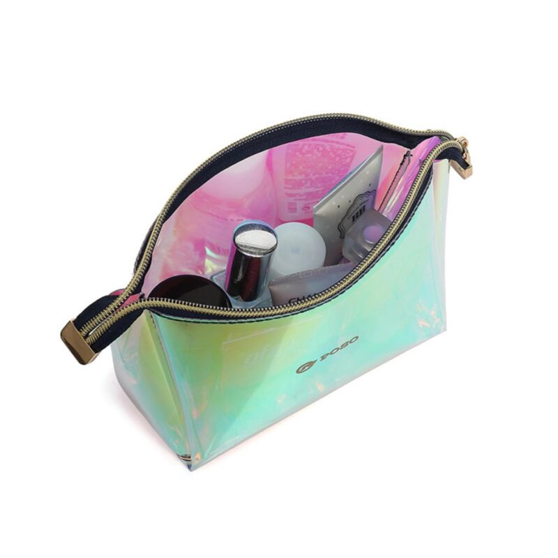 Custom Holographic Cosmetic Toiletry Bag - 4