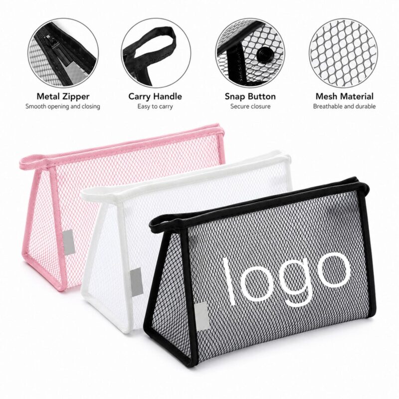 Custom Honeycomb Breathable Mesh Travel Cosmetic