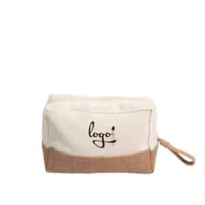 Custom Jute-Trim Toiletry Bag