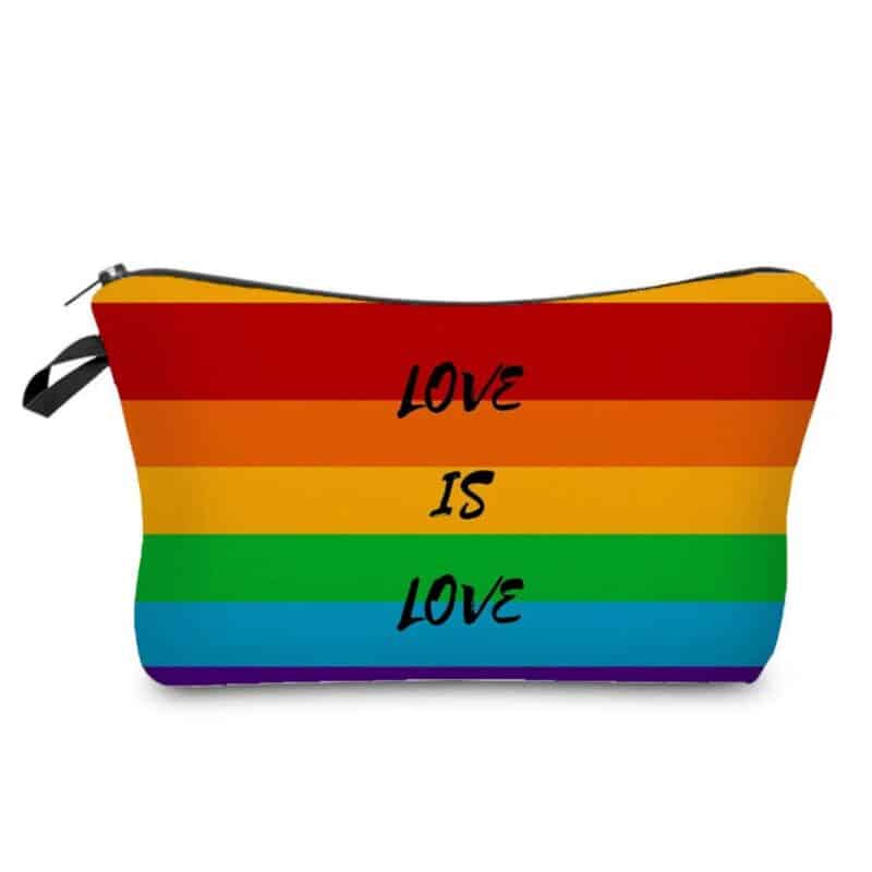 Custom LGBT Rainbow Travel Toiletry Bag - 3