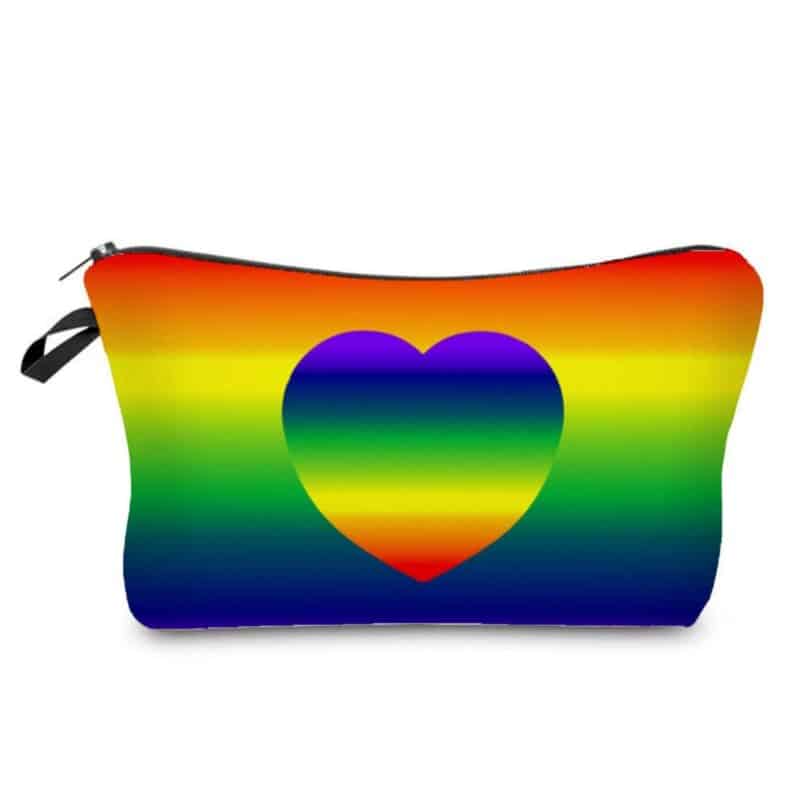Custom LGBT Rainbow Travel Toiletry Bag - 6