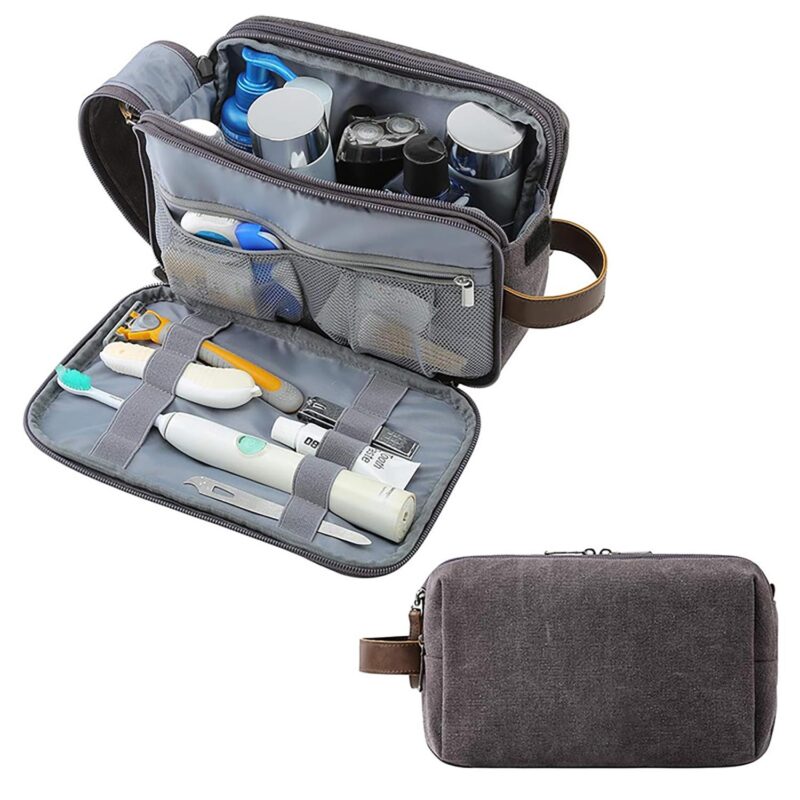 Custom Large Capacity Canvas Toiletry Bag - 7