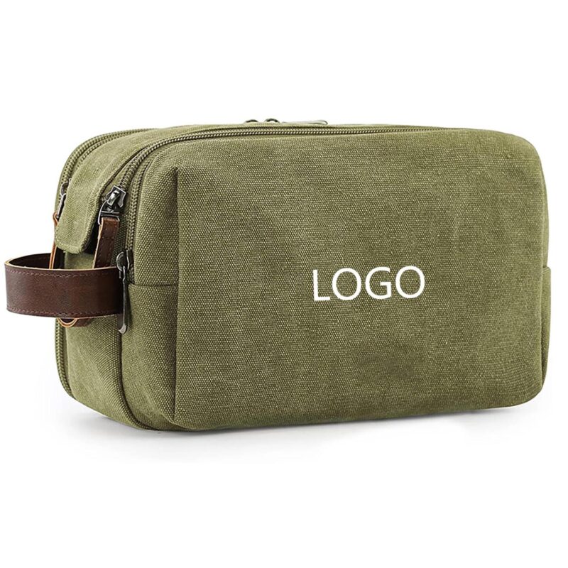 Custom Large Capacity Canvas Toiletry Bag - 8
