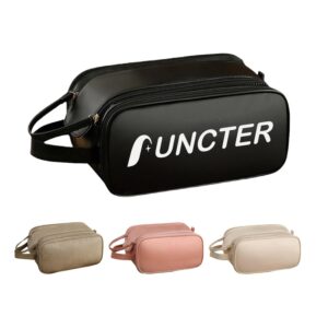 Custom Large Capacity Double Layer Makeup Bag Waterproof PU Leather Toiletry Bag For Women