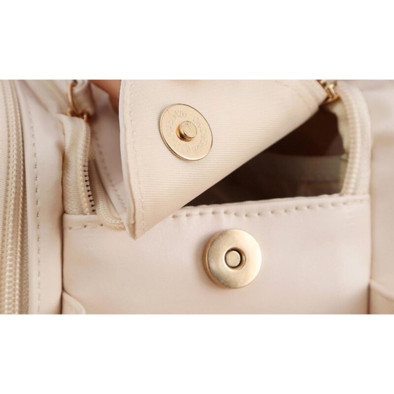 Custom Large Capacity Double Layer Makeup Bag Waterproof PU Leather Toiletry Bag For Women - 5