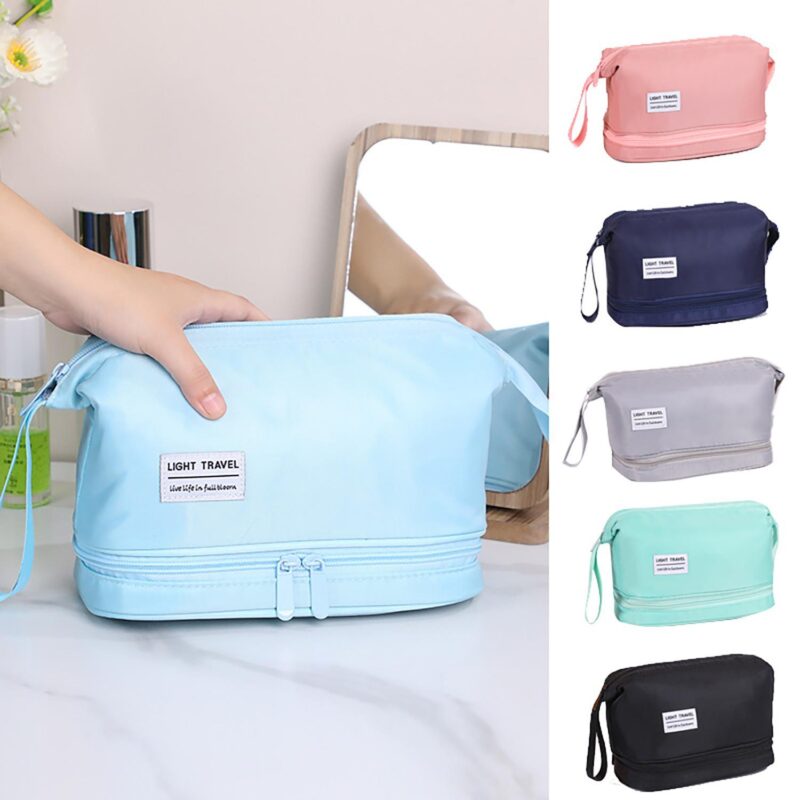 Custom Large Capacity Double Layer Toiletry Bag - 1