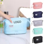 Custom Large Capacity Double Layer Toiletry Bag