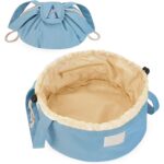 Custom Large Capacity Drawstring Toiletry Bag with Waterproof Polyester - 2