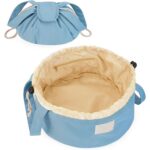 Custom Large Capacity Drawstring Toiletry Bag with Waterproof Polyester - 3